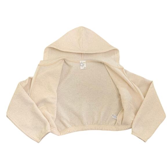 Offline by Aerie Womens Jacket XS Cream Cropped Zip Front Normcore Athleisure - Picture 11 of 16